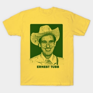 ernest tubb 21//green solid style, T-Shirt